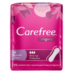 Carefree Original Shower Fresh Liners 30 Pack