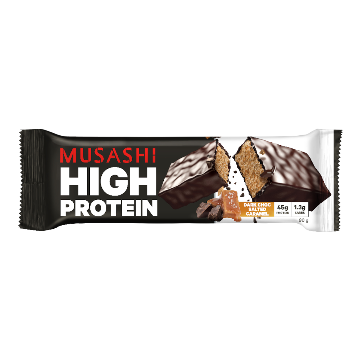 Musashi High Protein Bar Dark Choc Salted Caramel