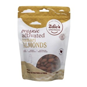 2Die4 Live Foods Organic Activated Vegan Tamari Almonds 300g