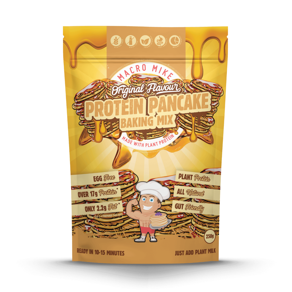 Macro Mike V2 Plant Based Protein Pancake Mix Original 250g