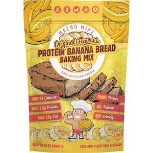 Macro Mike V2 Plant Based Protein Banana Bread Baking Mix 250g