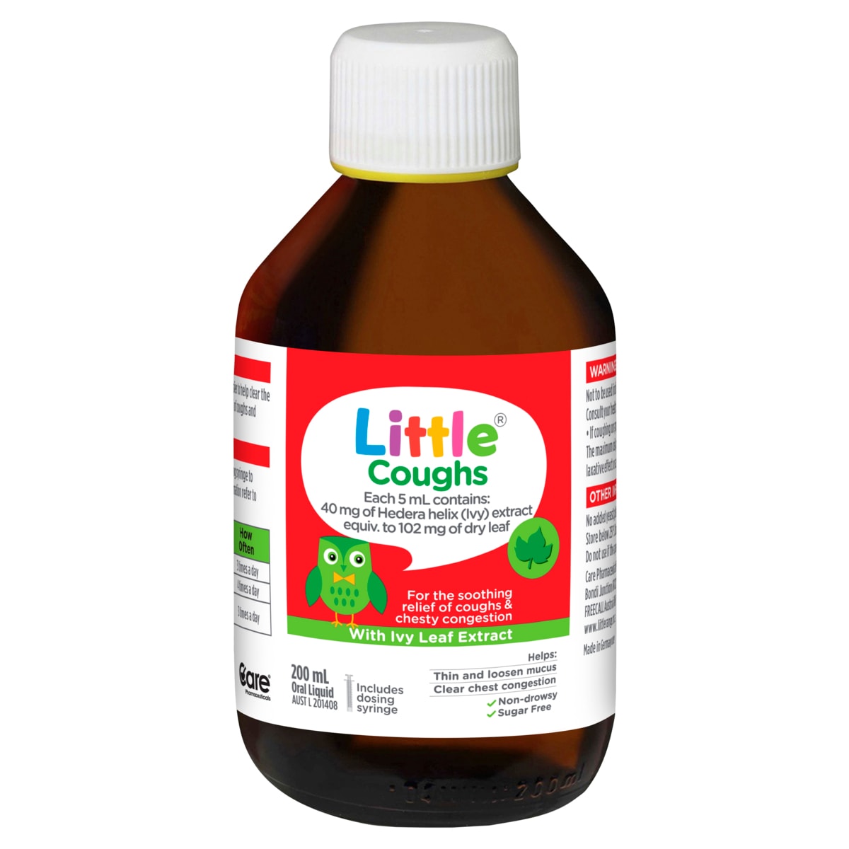 Little Coughs Cough Syrup for Babies 6 Months+ 200ml