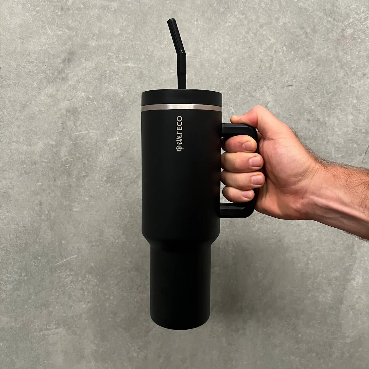 Ever Eco Insulated Tumbler and Straw Onyx 1.18L