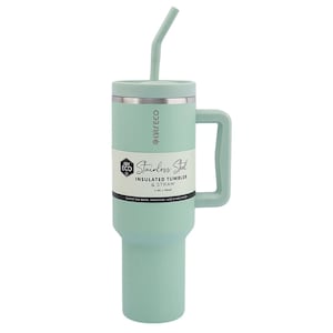 Ever Eco Insulated Tumbler and Straw Sage 1.18L