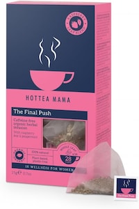 Hottea Mama Organic The Final Push Raspberry Leaf Tea 14 Pack