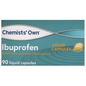 Chemists Own Ibuprofen 90 Liquid Capsules