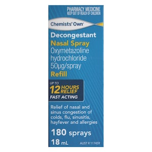 Chemists Own Decongestant Nasal Spray Refill 18ml 