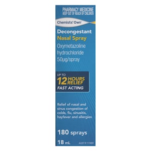 Chemists Own Decongestant Nasal Spray 18ml