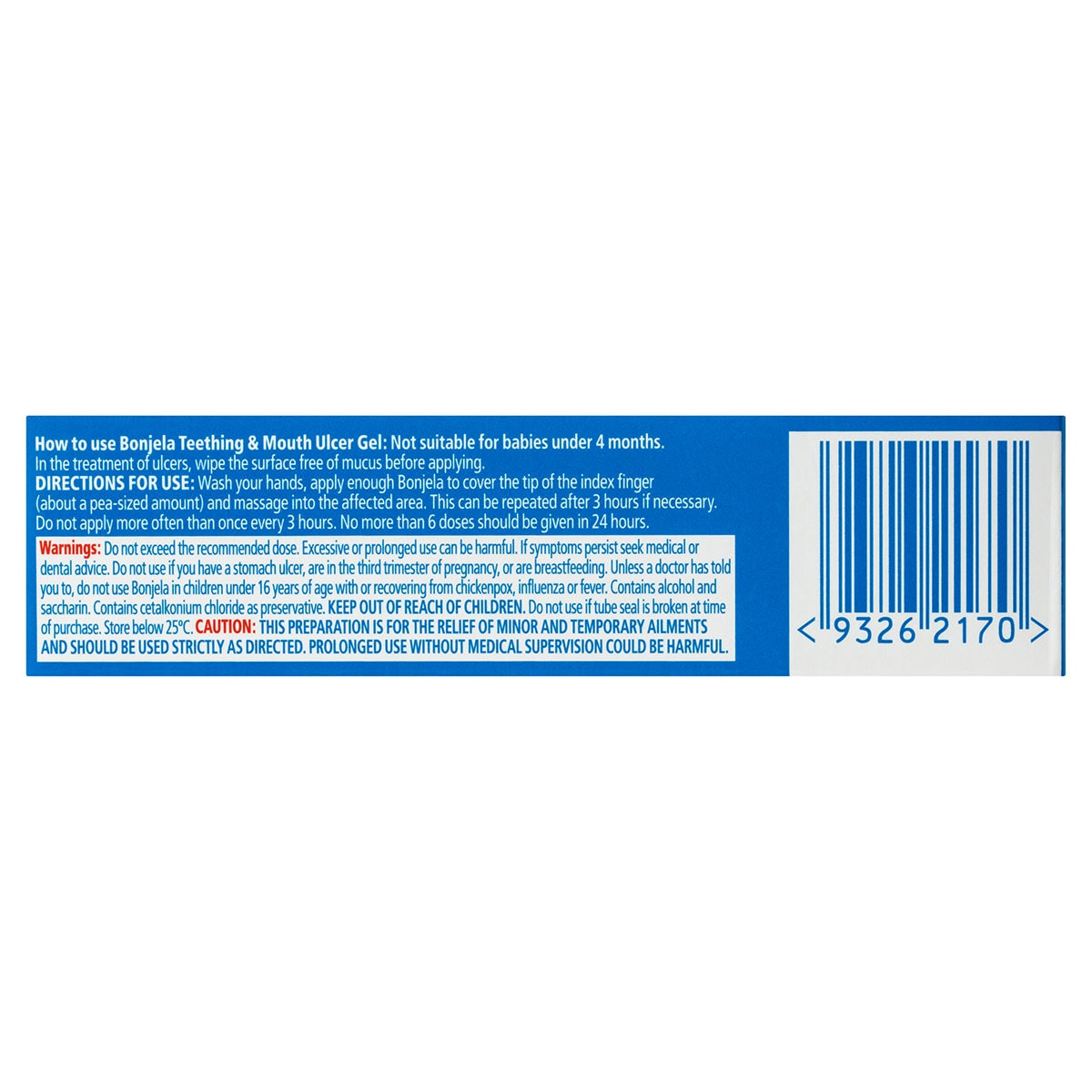 Bonjela Teething & Mouth Ulcer Gel 15g