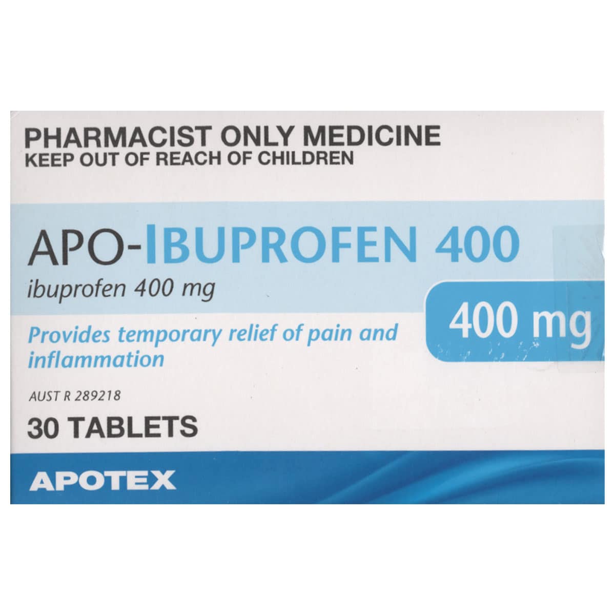APOHEALTH Ibuprofen (400mg) Double Strength 30 Tablets