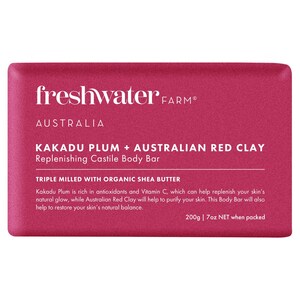 Freshwater Farm Kakadu Plum + Australian Red Clay Body Bar 200g