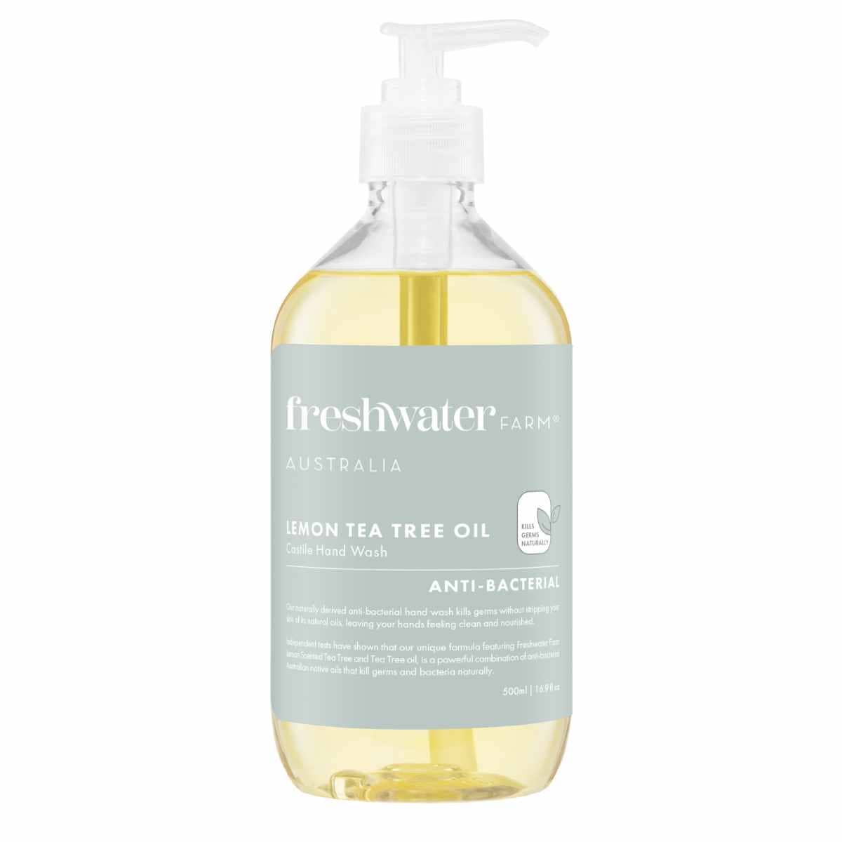 Freshwater Farm Antibacterial Hand Wash Lemon Tea Tree Oil 500ml