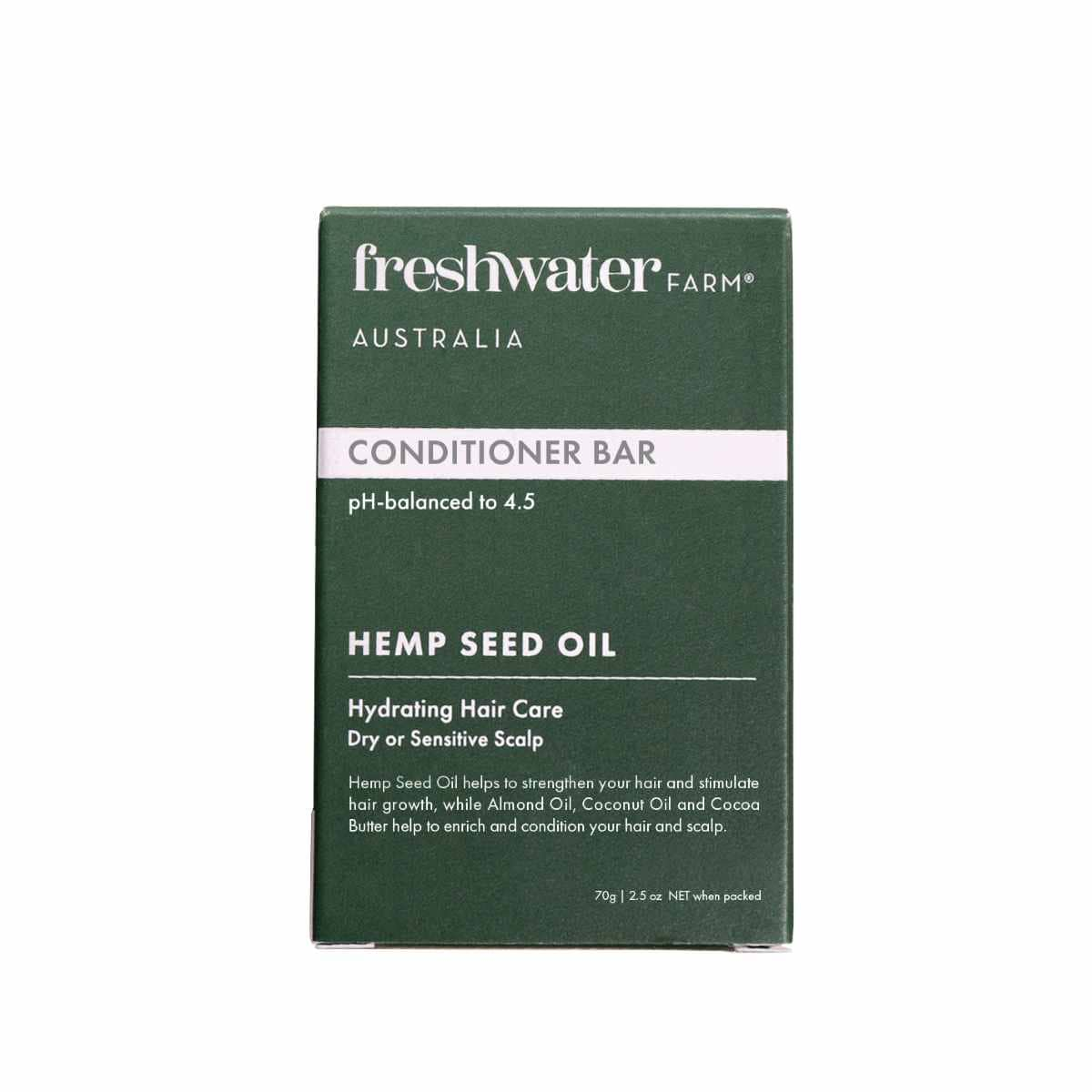 Freshwater Farm Hydrating Hemp Seed Oil Conditioner Bar 70g