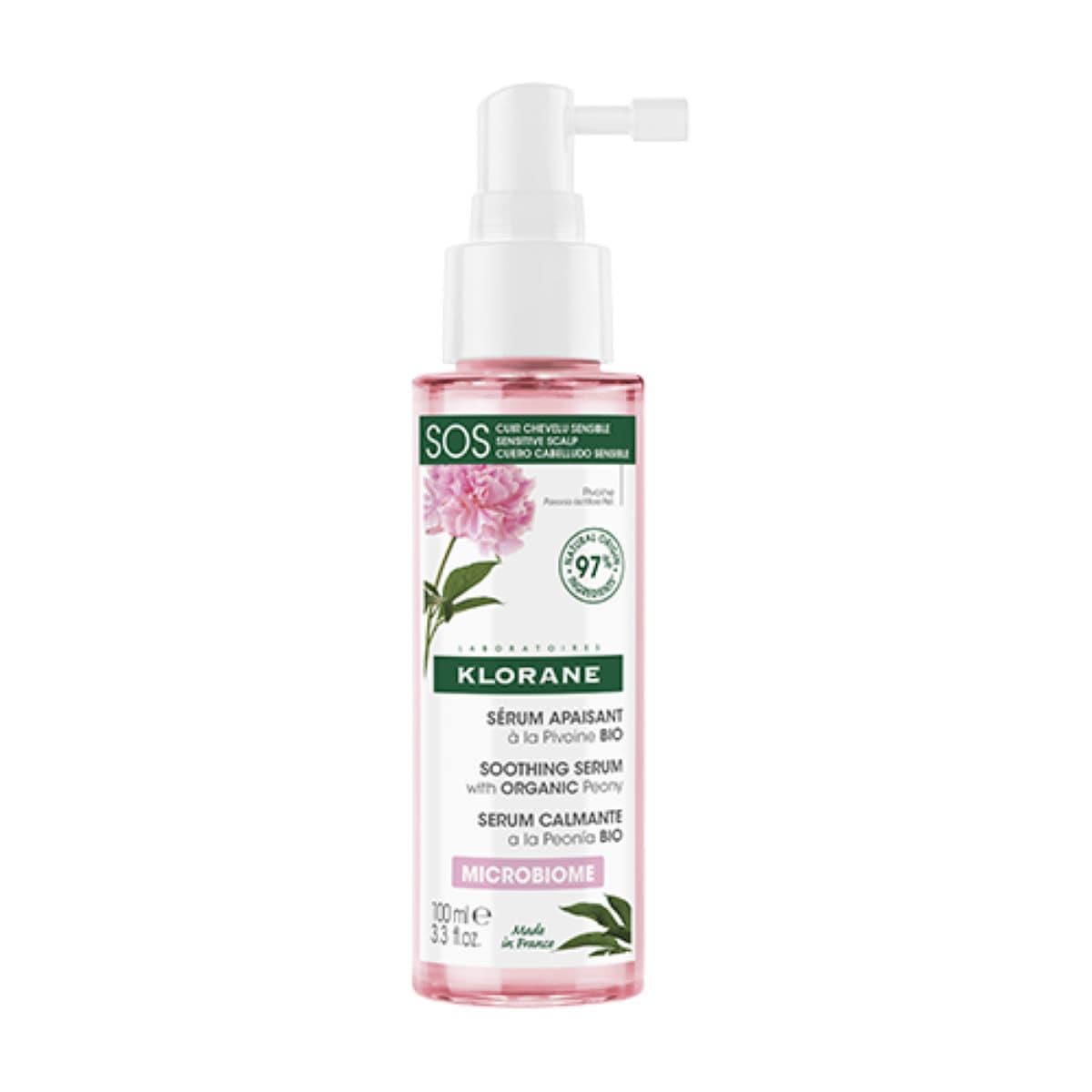 Klorane Soothing SOS Serum With Organic Peony 100ml