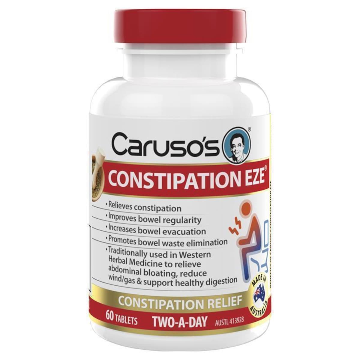 Carusos Constipation Eze 60 Tablets