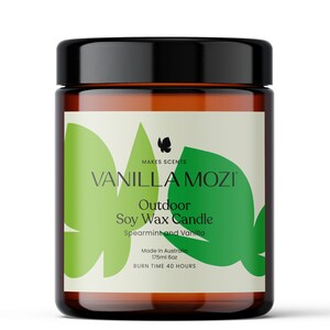 Vanilla Mozi Bite-Proof Soy Wax Candle 175ml