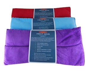Surgical Basics Silicone Heat Bag Corduroy Cover 18cm x 38cm 1 Pack (Colours selected at random)