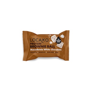 Locako Protein Brownie Balls Macadamia White Choc 30g