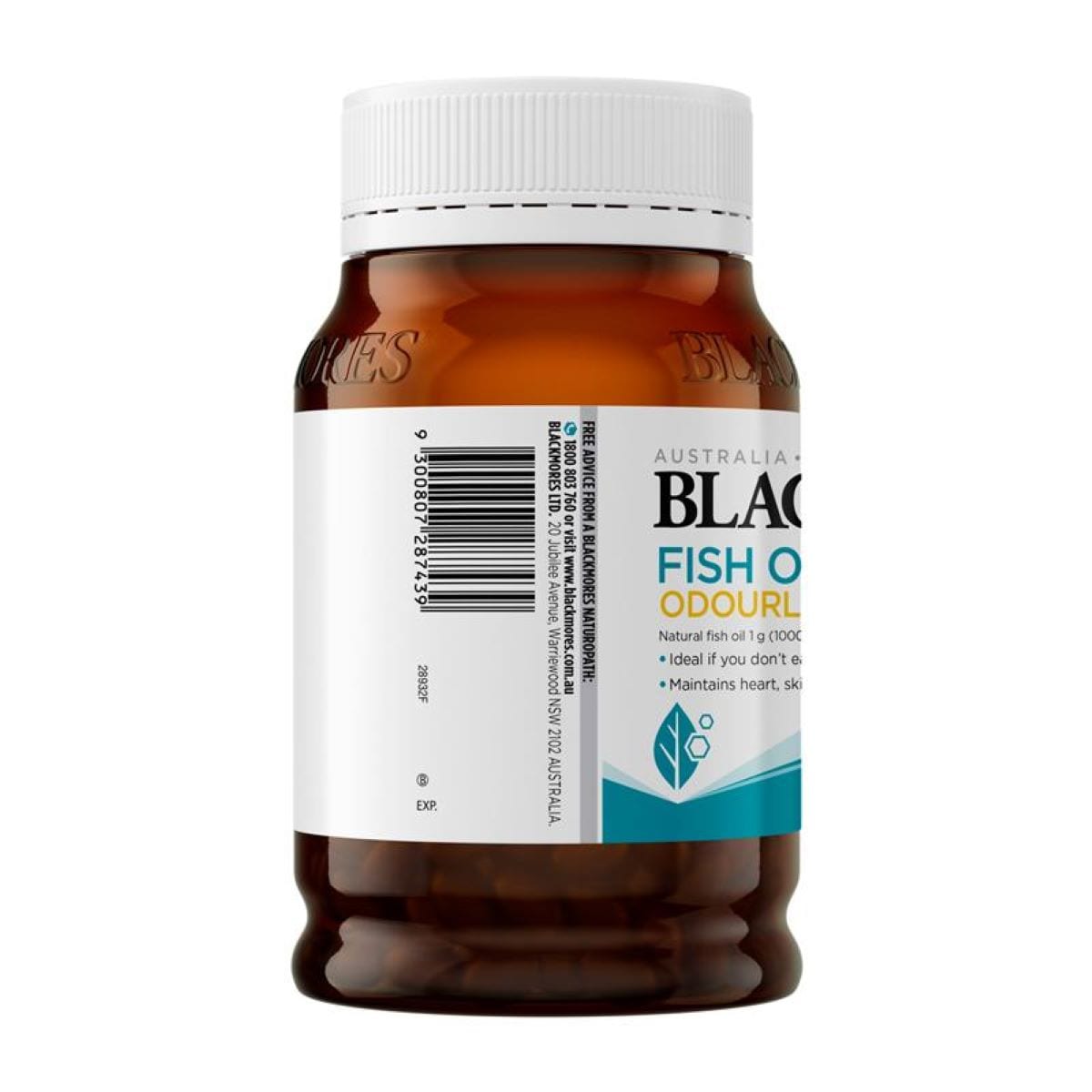 Blackmores Fish Oil Odourless 1000mg 200 Capsules