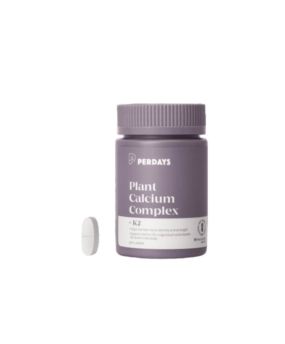 Perdays Plant Calcium Complex + K2 60 Tablets