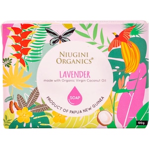 Niugini Organics Virgin Coconut Oil Soap Lavender 100g