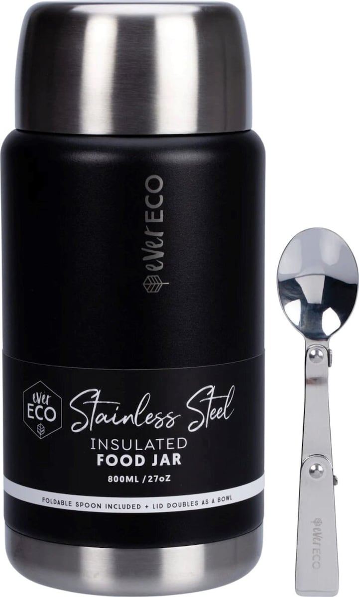 Ever Eco Insulated Stainless Steel Food Jar Onyx 800ml