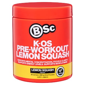 BSc Body Science K-OS Pre-Workout Lemon Squash 300g