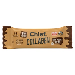 Chief Collagen Protein Bar Choc Peanut Butter 45g