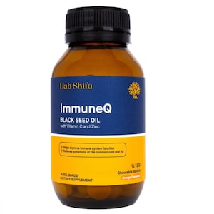 Hab Shifa Immune Q Organic Black Seed 120 Chewable Tablets