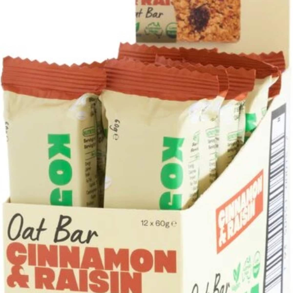 Koja Oat Bar Cinnamon Raisin 12 x 60g