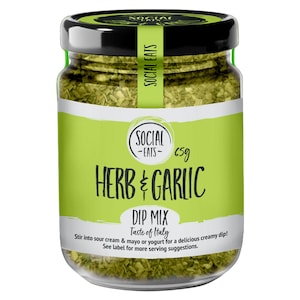 Social Eats Herb and Garlic Dip Mix 65g
