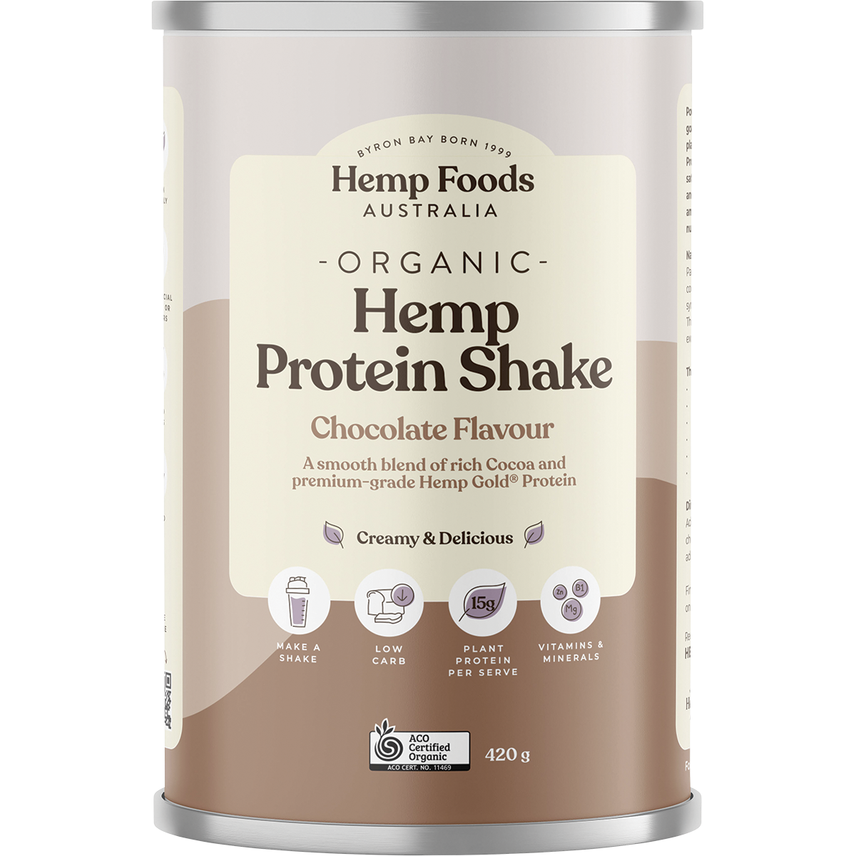 Hemp Foods Australia Organic Hemp Protein Chocolate 420g