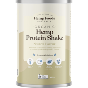 Hemp Foods Australia Organic Hemp Protein Powder Natural 420g
