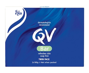 Ego QV Cleansing Bar Soap Free 2 x 100g