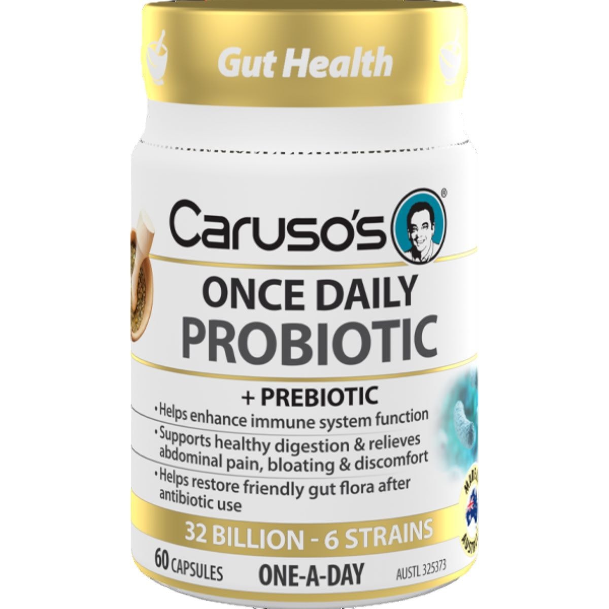 Carusos Once Daily Probiotic 60 Capsules Australia