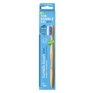 The Humble Co Pro Hexatech Spiral Bamboo Toothbrush Blue 1 Pack