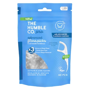 The Humble Co Floss Picks With Fluoride 40 Pack