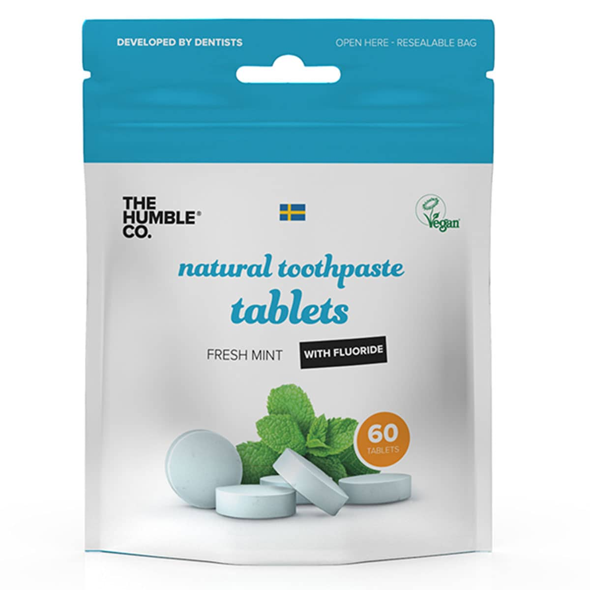 The Humble Co Toothpaste Tablets With Fluoride 60 Pack