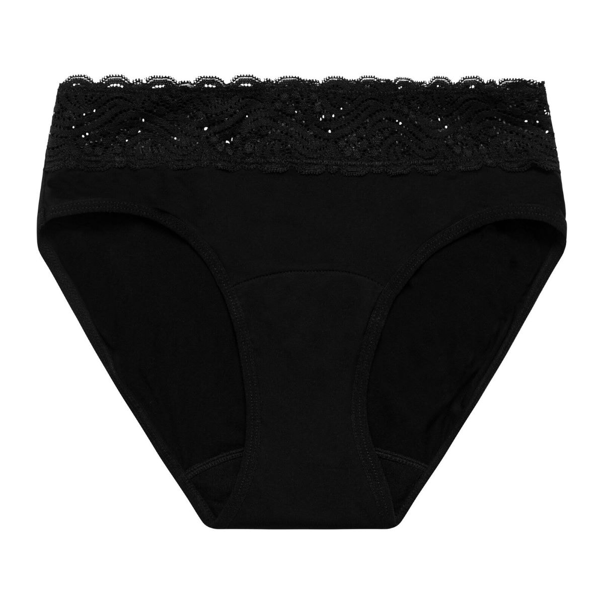 Modibodi Sensual Hi Waist Bikini Light-Moderate Black 14/L