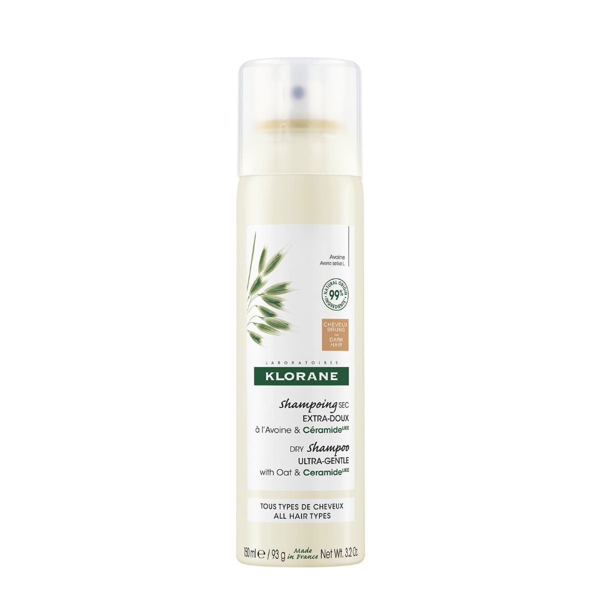 Klorane Dry Shampoo with Oat and Ceramide LIKE Dark Hair Tinted 150ml