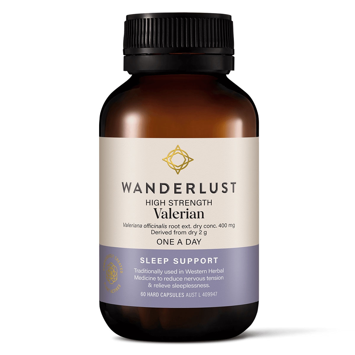 Wanderlust High Strength Valerian 60 Capsules