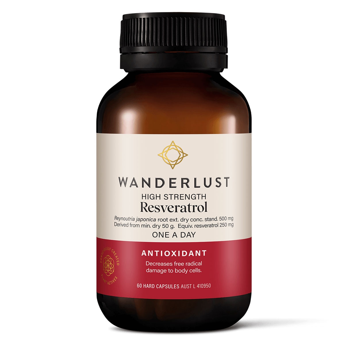 Wanderlust Resveratrol 60 Capsules