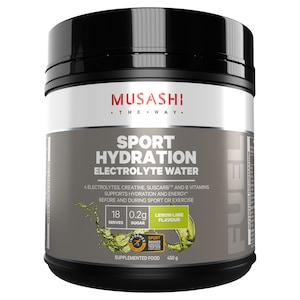 Musashi Energy + Hydration Powder Lemon Lime 450g