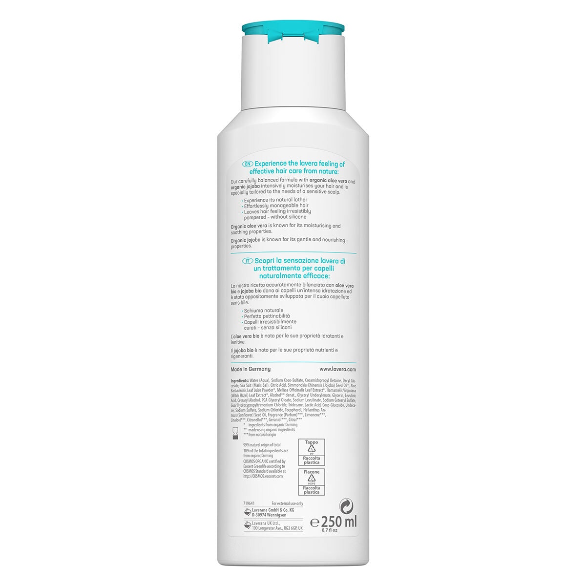 Lavera Basis Sensitiv Shampoo - Moisture & Care 250ml