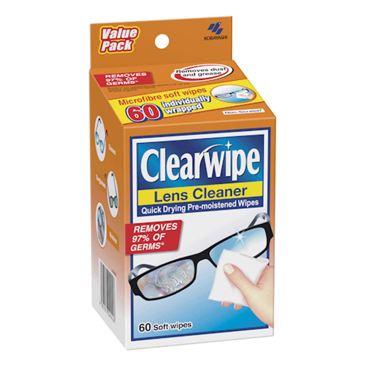 Clearwipe Lens Cleaner 60 Pack