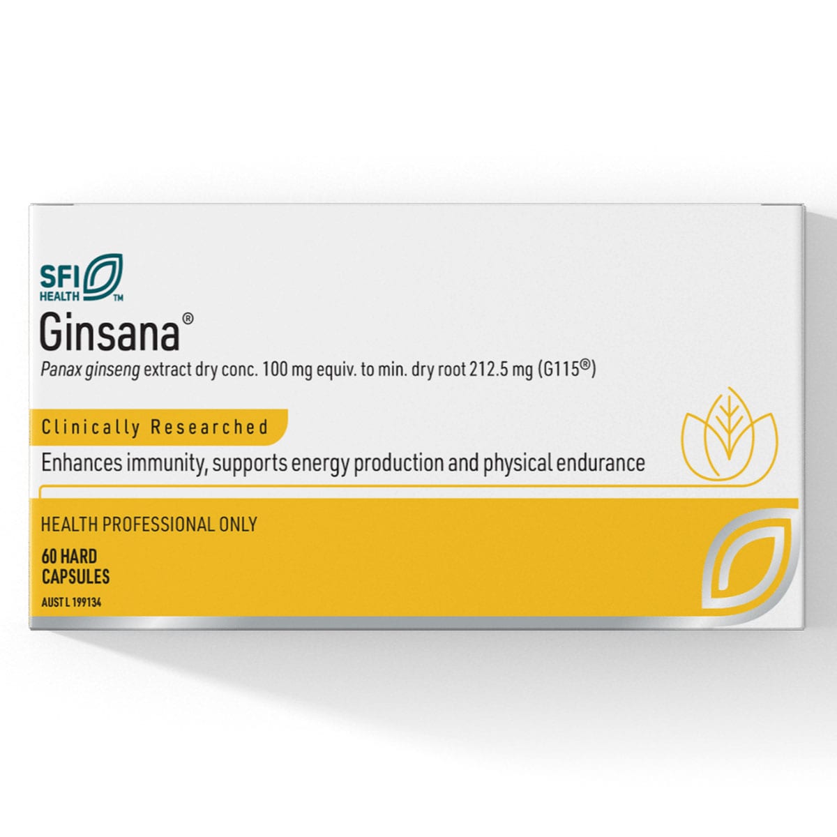 SFI Health Ginsana 60 Capsules | Healthylife Australia