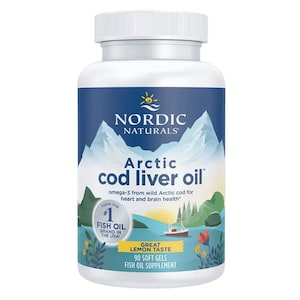 Nordic Naturals Arctic Cod Liver Oil Lemon 90 Soft Gels