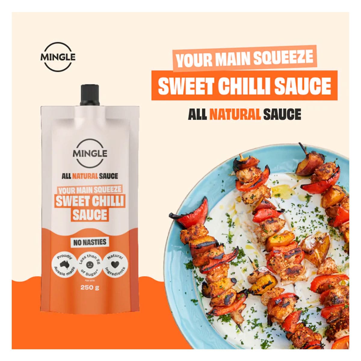 Mingle Your Main Squeeze Sauce Sweet Chilli 250g