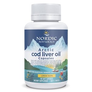 Nordic Naturals Arctic Cod Liver Oil Lemon 90 Soft Gels