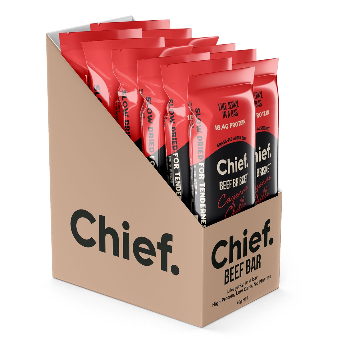 Chief Beef and Chilli Bar 40g
